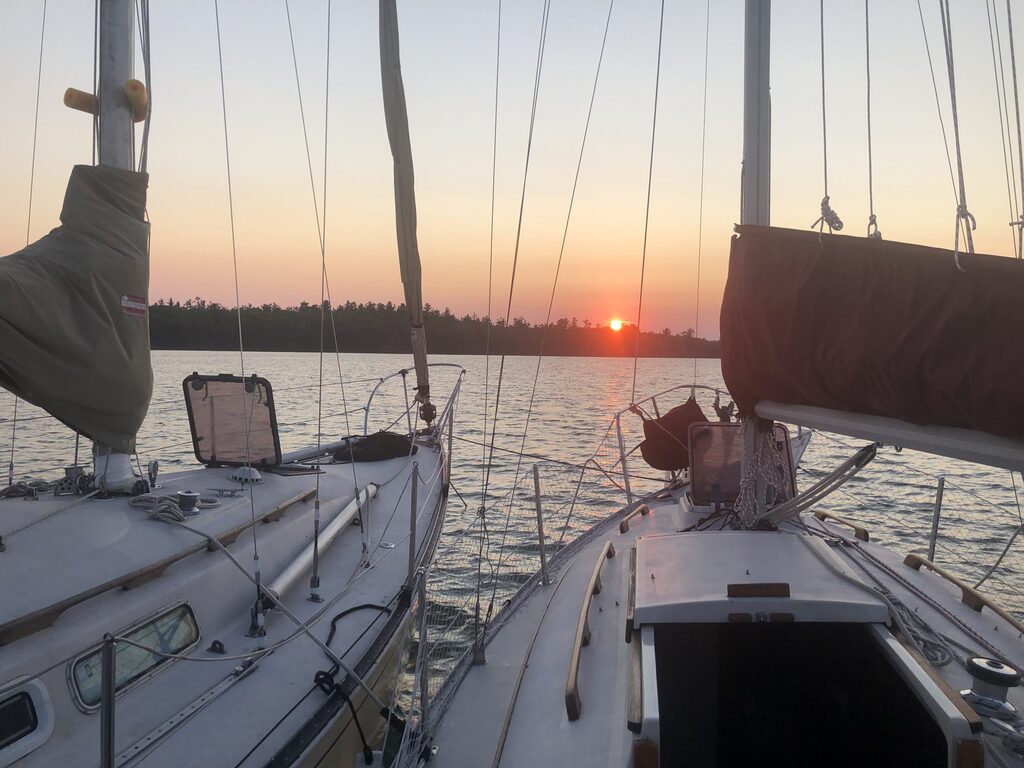 Sunset while cruising
